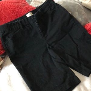 Black Bermuda shorts